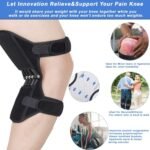 Joint Support Knee Pads - Power Lift Knee Stabilizer Pads - Powerful Rebound Spring Force Knee Protection Booster - Breathable Non-Slip Joint Knee Support Brace for Climbing, Exercising, Squat - Image 3
