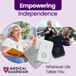 Medical Guardian MGMini | Medical Alert Device for Seniors | Water-Resistant, Emergency Call Button, 24/7 Monitoring, Step Counter, GPS Tracking | Monthly Subscription Required | Pearl - Image 3