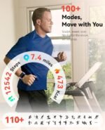 Smart Watches Fitness Tracker for Men Women with Step Counter, Sleep /Calorie Monitor, Pedometer, IP68 Waterproof, 120+ Sports for iPhone Android, 1.91”HD Touchscreen Smartwatch (Casual, Purple, 1.91) - Image 4