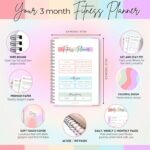 3 Month Fitness & Workout Planner for Women | Gym Journal, Weight Loss Tracker, Meal Planner, Self Care Habit Tracker | Workout & Wellness Journal | A5 (Rainbow) - Image 3