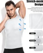 Niksa Men's Compression Shirts 3/5 Pack,Short Sleeve Athletic Compression Tops Cool Dry Workout T Shirt - Image 4
