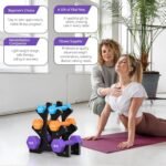 Portzon Weights Dumbbells Set with Various Color and Weights and Compatible, 1-15 LB, Anti-Slip, Anti-roll, Hex Shape - Image 4