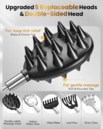 Telescoping Back Scratcher with 5 Detachable Heads, Gifts for Christmas, Stocking Stuffers for Men, Women, Him, Her, Dad, Funny White Elephant Gifts for Adults, Gift Box Included - Image 3