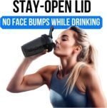 VELOMIX -2 Pack- 20 oz Protein Shaker Bottles for Protein Mixes - 2x Wire Whisk | Leak Proof Shaker Cups for Protein Shakes and Pre Workout | Protein Shaker Bottle Pack (Black/Transparent) - Image 7