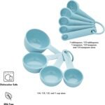 KitchenAid Measuring Cups and Spoon Set, Mineral Water, 9-Piece - Image 3