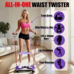 Waist Twister Machine Exercise, Ultra-Quiet Adjustable Ab Twist Board for Exercise with Smart LED Display, 350LBS Capacity, Waist Twisting Fitness Tool, Home Gym Equipment Workout for Women Men - Image 3