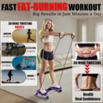 Waist Twister Machine Exercise, Ultra-Quiet Adjustable Ab Twist Board for Exercise with Smart LED Display, 350LBS Capacity, Waist Twisting Fitness Tool, Home Gym Equipment Workout for Women Men - Image 4