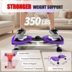 Waist Twister Machine Exercise, Ultra-Quiet Adjustable Ab Twist Board for Exercise with Smart LED Display, 350LBS Capacity, Waist Twisting Fitness Tool, Home Gym Equipment Workout for Women Men - Image 7