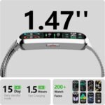 Health Fitness Tracker, Smart Watch with 24/7 Heart Rate and Blood Pressure Monitor, Activity Tracker with Blood Oxygen, 120 Sport Mode Waterproof Sleep Tracker for Women Men - Image 3