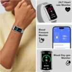 Health Fitness Tracker, Smart Watch with 24/7 Heart Rate and Blood Pressure Monitor, Activity Tracker with Blood Oxygen, 120 Sport Mode Waterproof Sleep Tracker for Women Men - Image 4