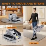 Zakle Under Desk Elliptical Machine, Electric Elliptical Training Machine w/Remote Control, 12 Speed Levels, Quiet Seated Pedal Exerciser for Home Office - Image 3