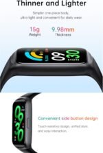 MEHRI Fitness Tracker - Smart Watch with 24/7 Heart Rate, Blood Pressure & Oxygen, Sleep & Stress Monitoring, IP68 Waterproof, Activity Tracker, Step Count, Calories, Distance & More (Black) - Image 5