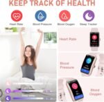 Fitness Tracker with 24/7 Heart Rate, Blood Oxygen, Sleep Tracker, Waterproof Fitness Watch, Activity Tracker with Step Tracker for Women Men - Image 3