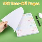 100 Pages Weekly Health Tracker workout journal meal planner notebook Daily Food Diary Fitness Diet Wellness Record for Women Men Weight Loss Progress 9.84 x 7.28inch - Image 8