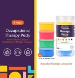 Special Supplies Therapy Putty for Teens and Adults - Resistive Hand Exercise Stress Relief Therapy Putty Kit, Set of 4 Strengths, Three Ounces of Each Putty (Primary Colors) - Image 4