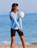 PINSPARK Soft Long Sleeve Workout Tops for Women Thumb Holes UV Sun Protection Quick Dry Golf Running Hiking Rash Shirts - Image 4