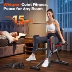 Hip Abductor Machine for Women/Men, Compact Glute Machine & Leg Exercise Equipment with Resistance Band, 6-Level Adjustable Booty Builder for Home Gym, Ultra Quiet, 360° Adjustable Leg Pads - Image 5