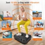Vibration Plate Exercise Machine,Vibrating Platform for Lymphatic Drainage with 250 Speeds,450 lbs Weight Capacity,Vibrated Plates for Weight Loss,Full Body Workout Equipment for Fitness at Home - Image 3