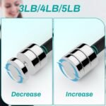 LIFERUN Steel Adjustable Dumbbell Set of 2, 5/10/15lb Free Weights Dumbbells Set, Non-Slip and Comfortable Foam Handle, Adjustable Dumbbells Weights Set for Home Gym Office Exercise - Image 4