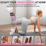 Ankle Resistance Bands with Cuffs, Workout Sets for Women, Resistance Bands for Working Out, Exercise Band for Leg Booty, Home Gym Workout Equipment, Ankle Weights Fitness Band Set - Image 4