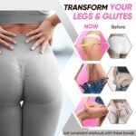 Ankle Resistance Bands with Cuffs, Workout Sets for Women, Resistance Bands for Working Out, Exercise Band for Leg Booty, Home Gym Workout Equipment, Ankle Weights Fitness Band Set - Image 6