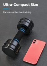 Northdeer Steel Dumbbells Adjustable Black Coated Weight Set with Foam Handles for Home Gym Workout - Strength Trainging for Men, Women (5lbs/10lbs/15lbs/20lbs) - Image 3