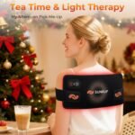 Red Light Therapy for Body, 2000mAh Cordless Portable Light Therapy Pad, 660&850nm Infrared Light Therapy for Back Waist Shoulder Knee Joint, Home Outdoor Using, Gifts for Women Men (13.6"x5.9") - Image 4