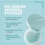 innisfree No Sebum Matte Mineral Powder, Korean Loose Setting Powder for Blurring, Shine Control, Fragrance-Free, Translucent - Image 5
