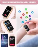Fitness Tracker, Smart Watch for Women Men with 24/7 Heart Rate/Blood Pressure/Blood Oxygen Monitor,Sleep Tracker,Step & Calorie Counter, IP68 Waterproof Fitness Watches Compatible with Android&iPhone - Image 3