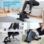 Uten Mini Exercise Bike, Under Desk Bike, Arm & Leg Peddler Machine with LCD Screen Displays, Portable Cycle - Image 4
