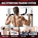 Pull Up Bar for Doorway, Upgrade Chin up Bar for Doorway Without Screws, Portable Strength Training Door Frame Pull-up Bars, Door Workout Bar with Foam Grips for Home - Image 3