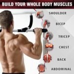 Pull Up Bar for Doorway, Upgrade Chin up Bar for Doorway Without Screws, Portable Strength Training Door Frame Pull-up Bars, Door Workout Bar with Foam Grips for Home - Image 5