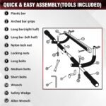 Pull Up Bar for Doorway, Upgrade Chin up Bar for Doorway Without Screws, Portable Strength Training Door Frame Pull-up Bars, Door Workout Bar with Foam Grips for Home - Image 6