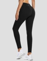 baleaf Women's Fleece Lined Leggings Water Resistant Thermal Winter Warm Tights High Waisted with Pockets Running Gear - Image 3