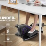 ANCHEER Under Desk Elliptical Machine, Electric Seated Pedal Exerciser, Mini Elliptical Machines for Seniors, LCD Display Monitor, Portable Quiet Elliptical Machine, Leg Exerciser for Home - Image 3