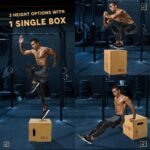 Yes4All 3-in-1 Wooden Plyo Box with Resistance Loop Bands- Plyometric Jump Box for Home Gym and Outdoor Workouts, 450 lbs Box Jump - Image 3