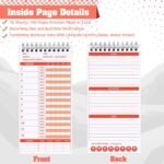 3 Pcs Gym Journal 4'' x 8'' Fitness and Workout Book Notebook 70 Sheets Workout Log Bodybuilding Workout Book Tracker Workout Planner Notepad for Women Men Training Goal - Image 4