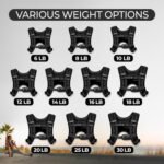 Weighted Vest - Weight Vest for Running, Strength Training & Muscle Building, Features Reflective Stripe for Safe Outdoor Workouts (available in 6lbs to 30lbs) - Image 5