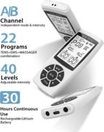 EMS Muscle Stimulator for Pain Relief Therapy, Electronic EMS TENS Unit Machine for Shoulder Pain Relief, Tens Massager for Neck Pain Relief, Sciatica Pain Relief - Image 3