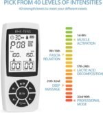 EMS Muscle Stimulator for Pain Relief Therapy, Electronic EMS TENS Unit Machine for Shoulder Pain Relief, Tens Massager for Neck Pain Relief, Sciatica Pain Relief - Image 5