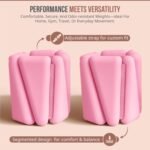 Solaea Straps – Adjustable Wrist & Ankle Weights, 4lb Total (2lb Each) Soft Silicone Set for Pilates, Yoga, Walking & Strength Training (Pink) - Image 5