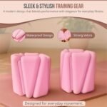 Solaea Straps – Adjustable Wrist & Ankle Weights, 4lb Total (2lb Each) Soft Silicone Set for Pilates, Yoga, Walking & Strength Training (Pink) - Image 7