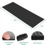 12-Pack Classic Yoga Mat With Carrying Strap, 68" x 24" Non Slip Exercise Mat, 4mm Thick Gym Mat, Bulk Non Toxic Yoga Mats for Home Workout, Schools, Classroom, and Studios - Image 3