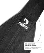 DMoose Fitness Hanging Ab Straps for Pull Up Bar & Core Strength Training - Soft Padded Exercise Straps for Ab Swing & Leg Raises, Hang Bar Strap with 2 Steel Carabiners - Abs Equipment for Home & Gym - Image 4