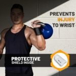 Bells of Steel Kettlebells Wrist Guard BellGuard Wrist Sweatband with Plastic Inserts for Shock Absorption | Gym Wrist Wraps, Wrist Brace for Working Out | One-Size-Fits-All, Pair of Wrist Guards - Image 3
