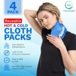 Reusable Hot and Cold Gel Ice Packs for Injuries | Cold Compress, Ice Pack, Gel Ice Packs, Cold Packs for Injuries,10.5 x 5 Inch (4 Pack) - Image 3