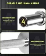 Pair of 16" Olympic Dumbbell Handles, Loadable Dumbbell Bars for 2-inch Olympic Weight Plates Great for Home Gym Strength Training, Weight Bars with 2 Pair of Spring Collars - Image 5