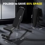 Weight Bench, 900LBS Adjustable Strength Training Bench for Full Body Workout With Fast Folding, for Home Gym - Image 5