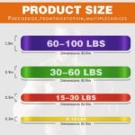 Resistance Bands,Pull Up Bands,Stretching Assist Bands Set for Men & WomenPortable Exercise, Muscle Training,Physical Therapy,Exercise Workout Bands for Working Out - Image 3