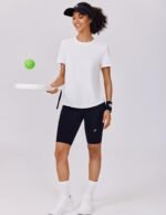 PINSPARK Soft Workout Tops for Women Short Sleeve UV Protection Shirt Quick Dry Athletic Hiking Travel Basic Tee Shirts - Image 6